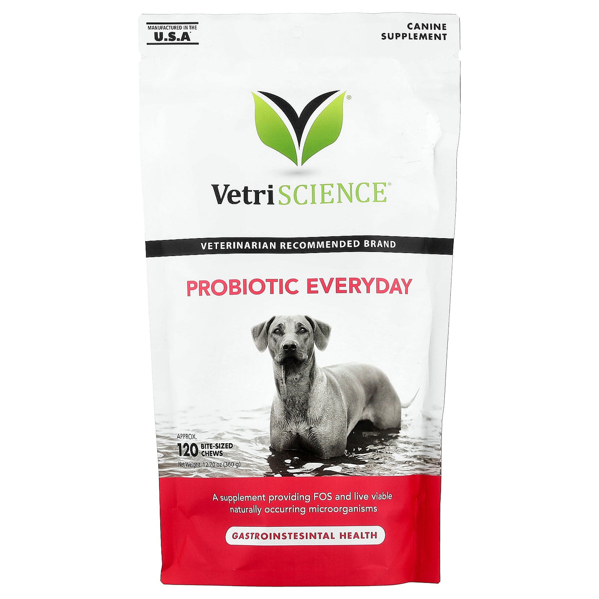VetriScience, Probiotic Everyday, For Dogs, 120 Bite-Sized Chews, 12.7 oz (360 g)