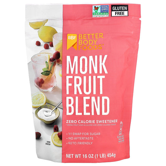 BetterBody Foods, Monk Fruit Blend, 16 oz (454 g)