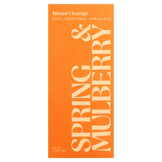 Spring & Mulberry, Date-Sweetened Chocolate, Blood Orange, 2.1 oz (60 g)