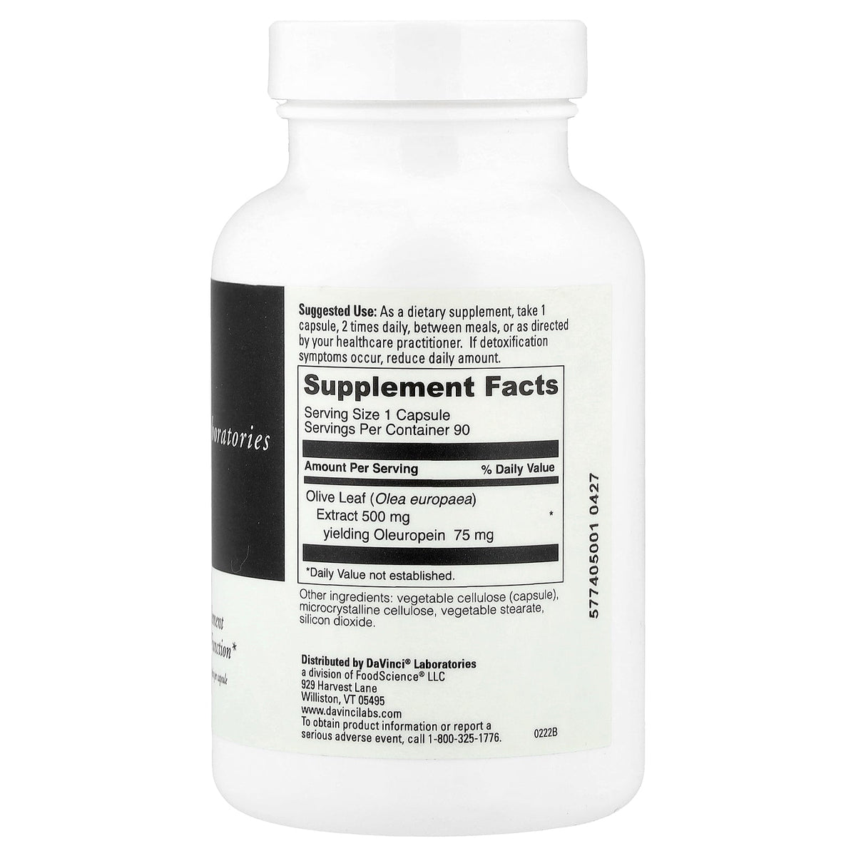 DaVinci Laboratories, Olivir™15, 90 Capsules