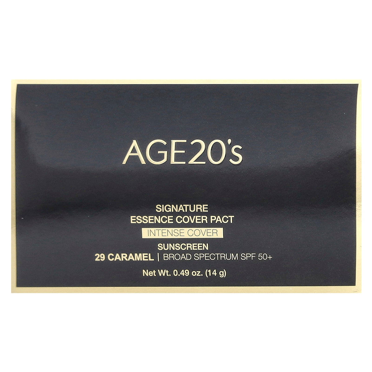 AGE20'S, Signature Essence Pact, Intense Cover, SPF 50+, 29 Caramel, 0.49 oz (14 g)