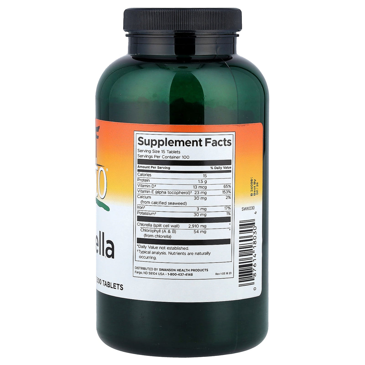 Swanson Vitamins, Kyoto® Chlorella, 1,500 Tablets