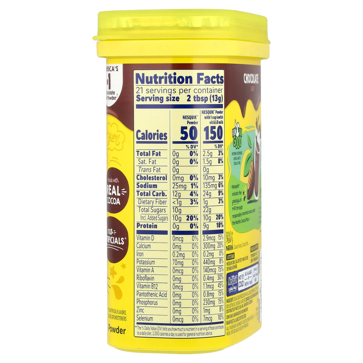 Nesquik, Nestle® Powder, Chocolate, 10 oz (285 g)