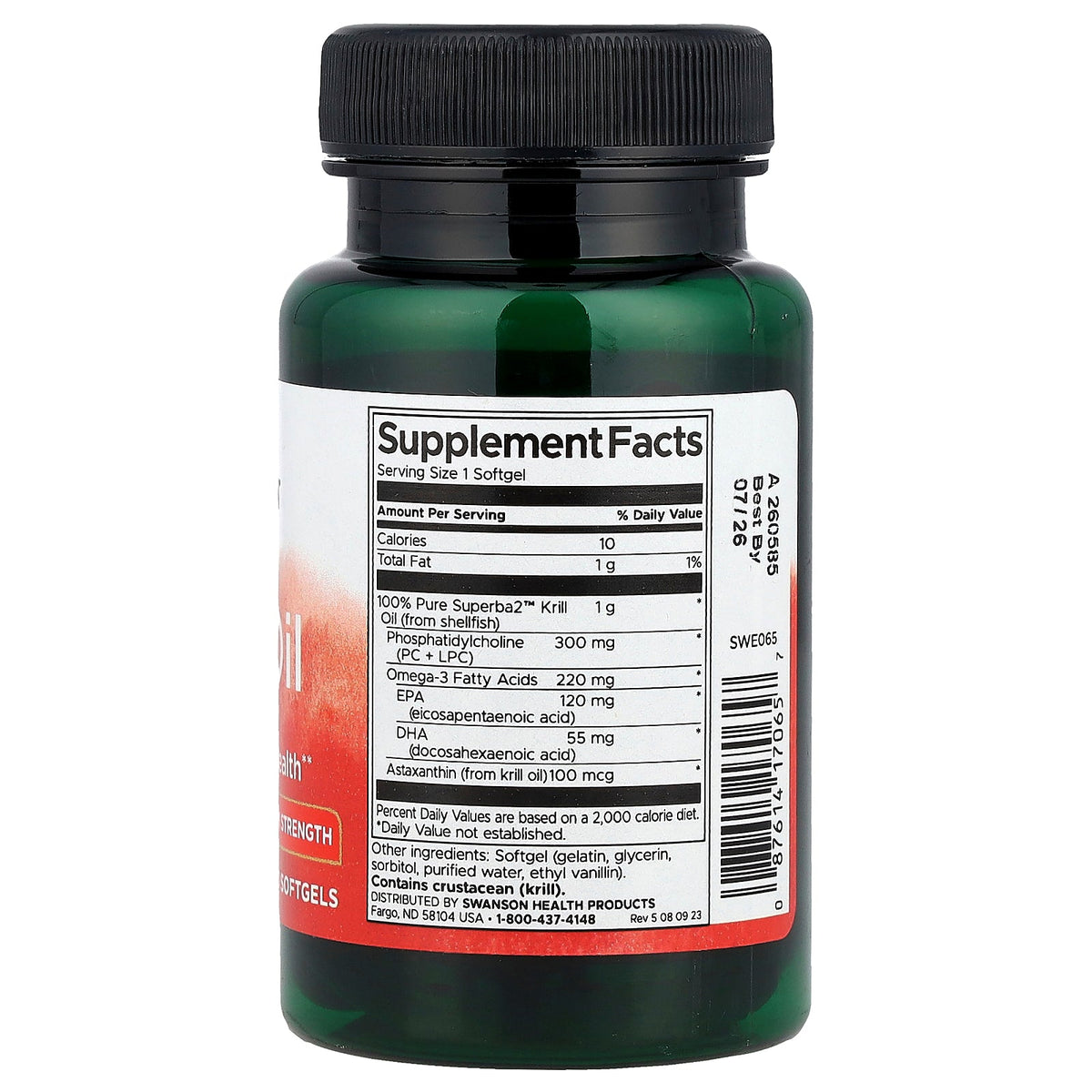 Swanson Vitamins, Krill Oil, Maximum Strength, 30 Softgels