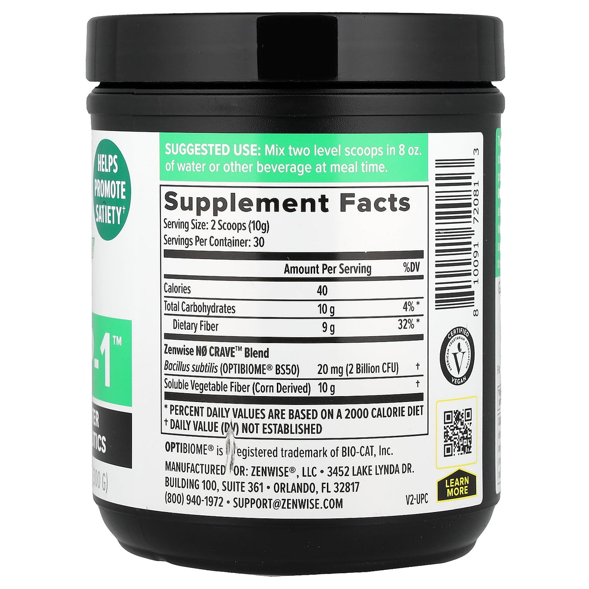 Zenwise Health, Zen GLP-1™, 10.5 oz (300 g)