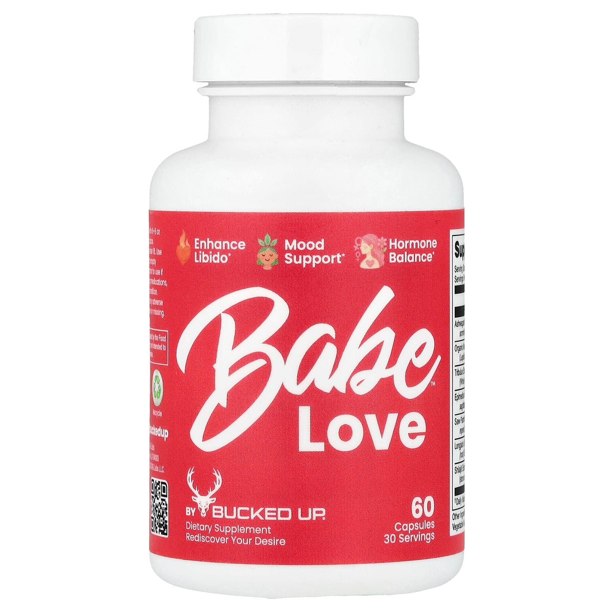 Bucked Up, Babe™ Love, 60 Capsules