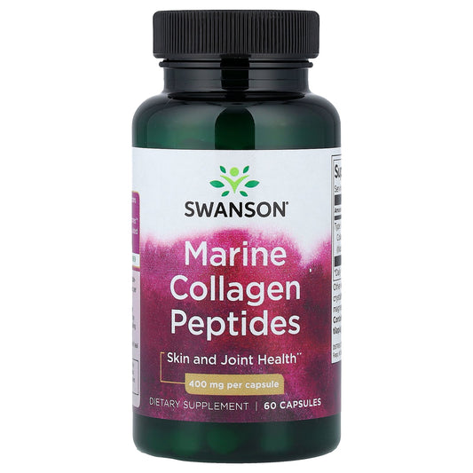 Swanson Vitamins, Marine Collagen Peptides, 400 mg, 60 Capsules