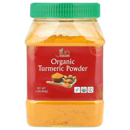 Jiva Organics, Organic Turmeric Powder,  1 lb (454 g)