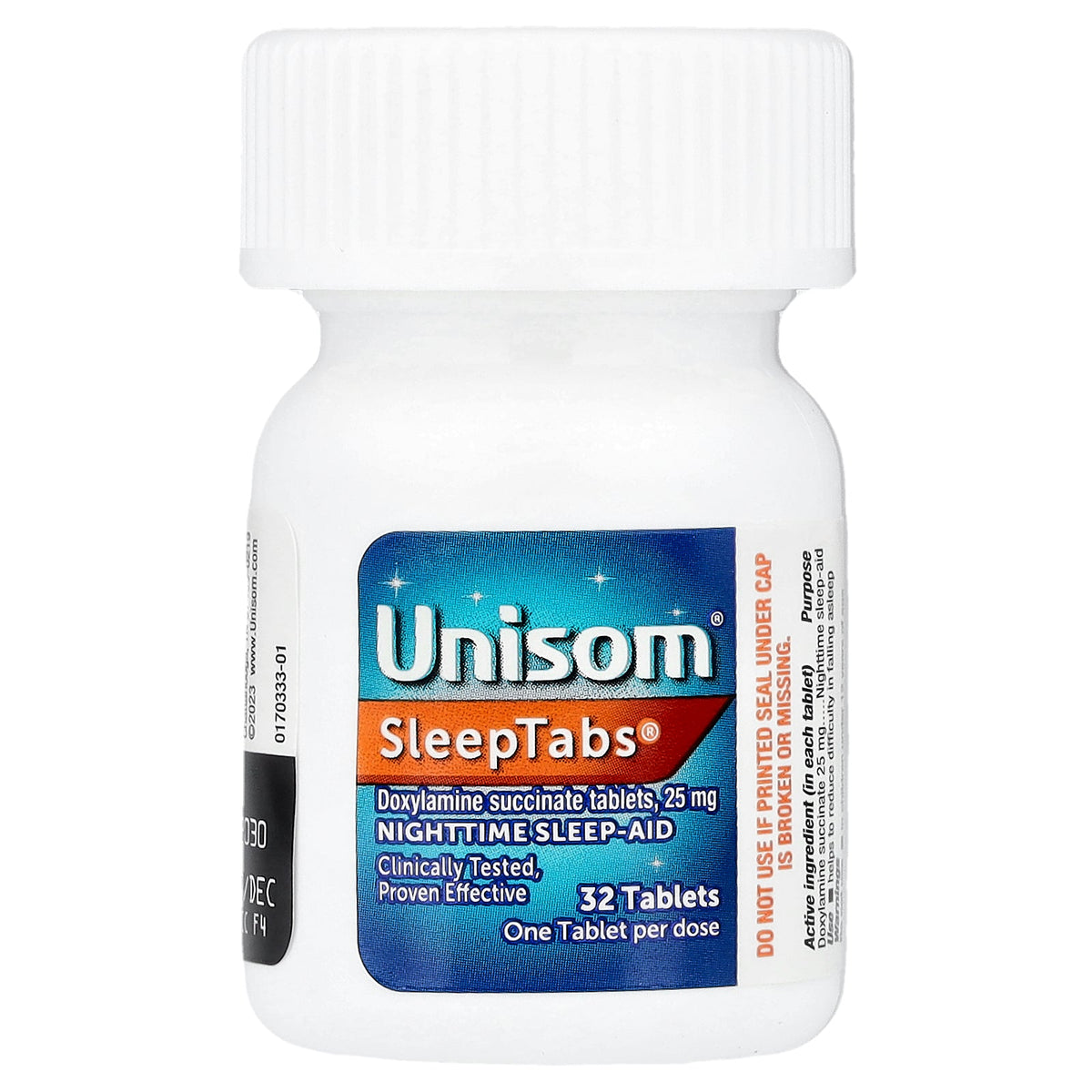 Unisom, SleepTabs®, Nighttime Sleep-Aid, 32 Tablets