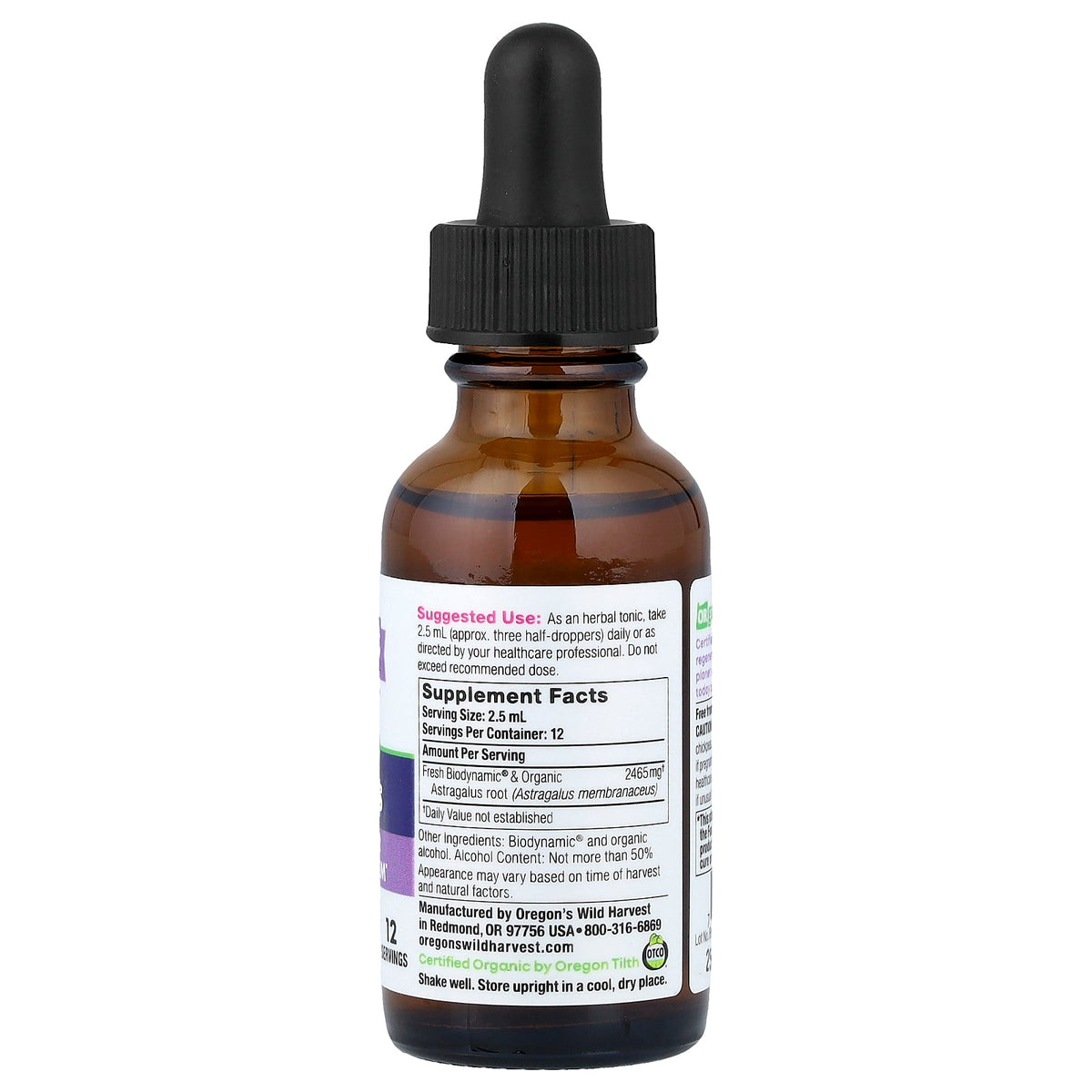 Oregon's Wild Harvest, Biodynamic®, Astragalus, 1 fl oz (30 ml)