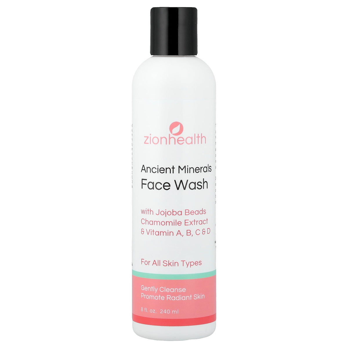 Zion Health, Ancient Minerals Face Wash, For All Skin Types, 8 fl oz (240 ml)