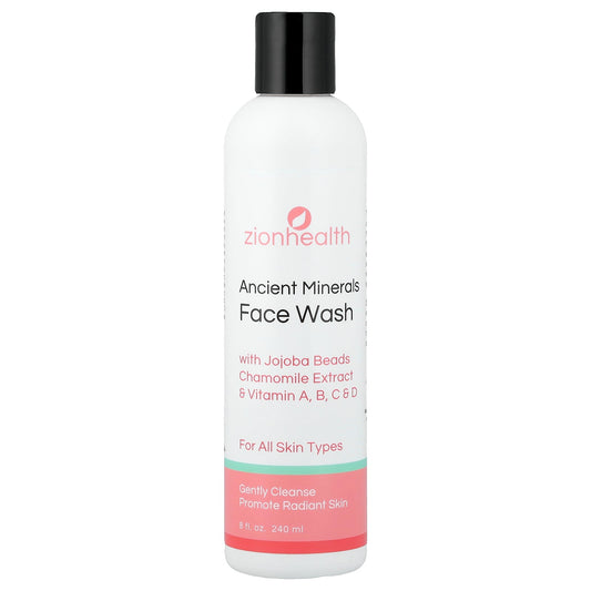 Zion Health, Ancient Minerals Face Wash, For All Skin Types, 8 fl oz (240 ml)