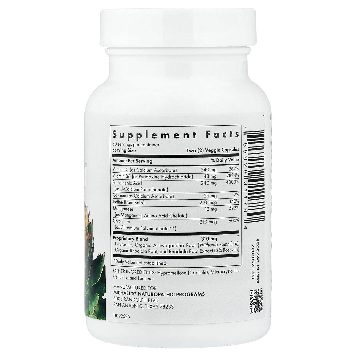 Michael's Health, Thyrodrenal™, 60 Vegan Capsules