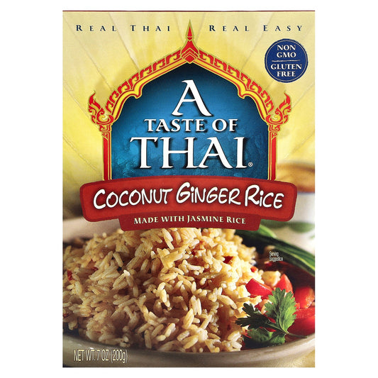 A Taste Of Thai, Coconut Ginger Rice, 7 oz (200 g)
