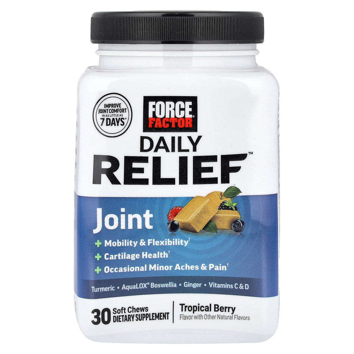 Force Factor, Daily Relief™, Joint, Tropical Berry, 30 Soft Chews