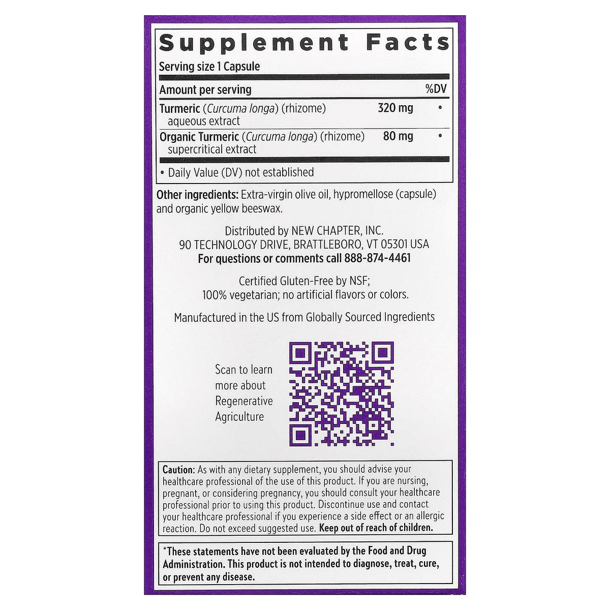 New Chapter, Turmeric Force™, 60 Vegetarian Capsules