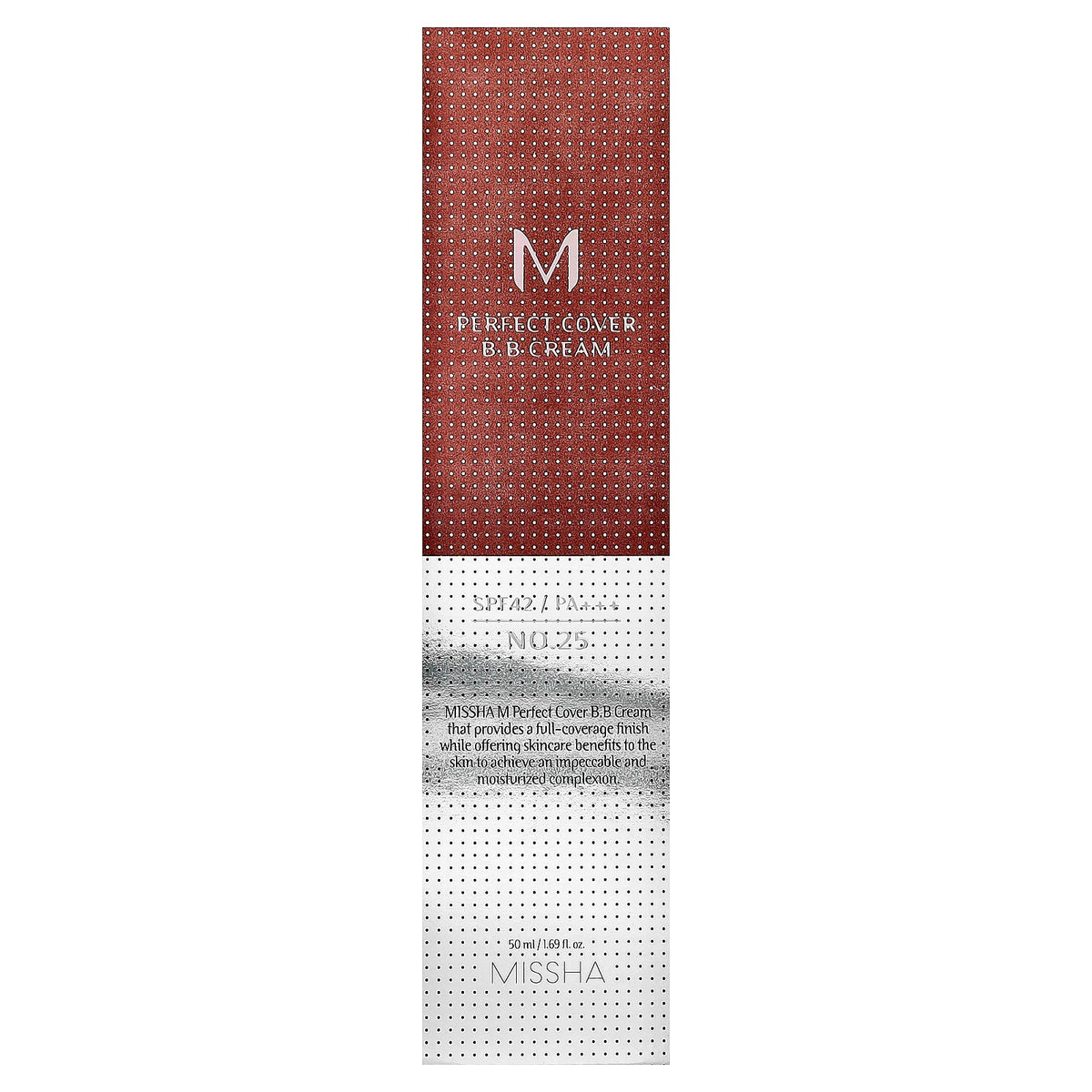 Missha, M Perfect Cover B.B Cream, SPF 42 PA+++, No. 25 Warm Beige, 1.69 fl oz (50 ml)
