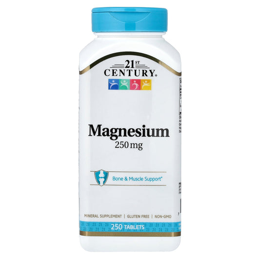 21st Century, Magnesium, 250 Tablets