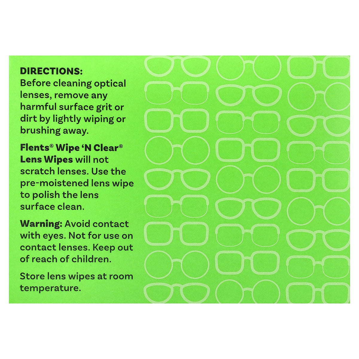 Flents, Wipe 'N Clear® Lens Wipes, 2 Boxes, 75 Wipes Each