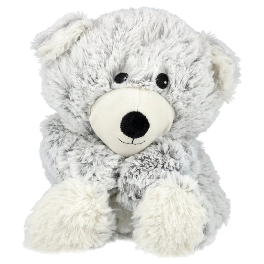 Warmies, Weighted Soft Plush, Bear, Gray, 1 Plush