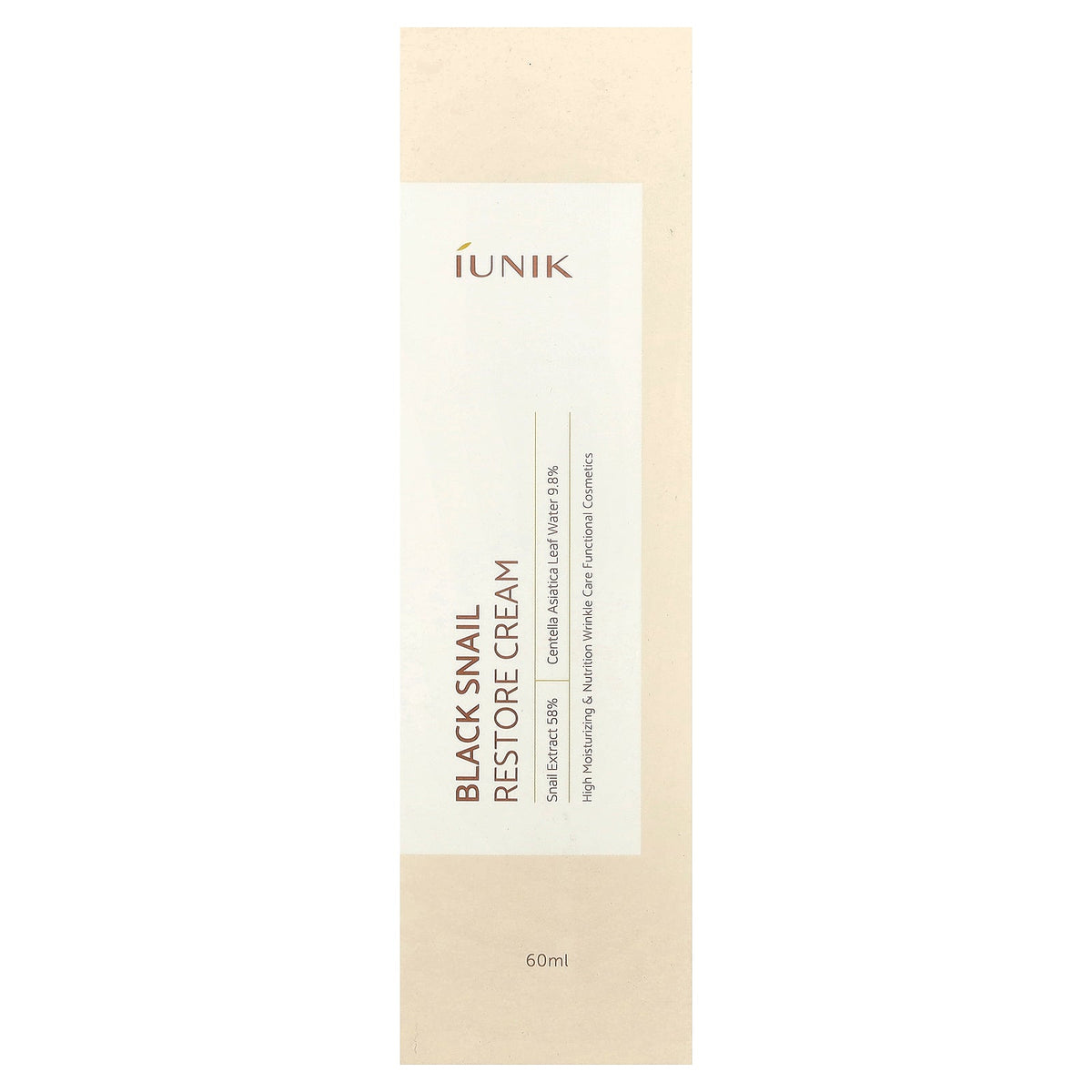 iUNIK, Black Snail Restore Cream, 2.02 fl oz (60 ml)
