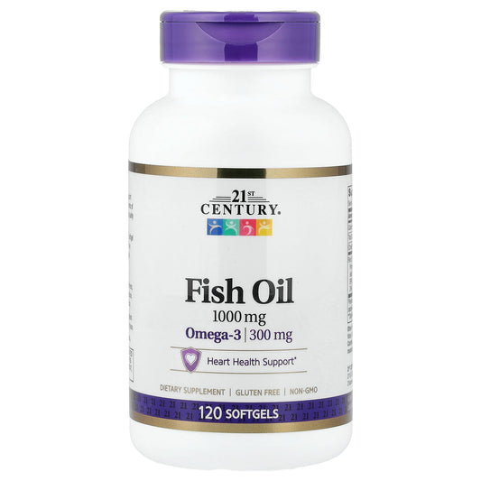 21st Century, Fish Oil, 1,000 mg, 120 Softgels