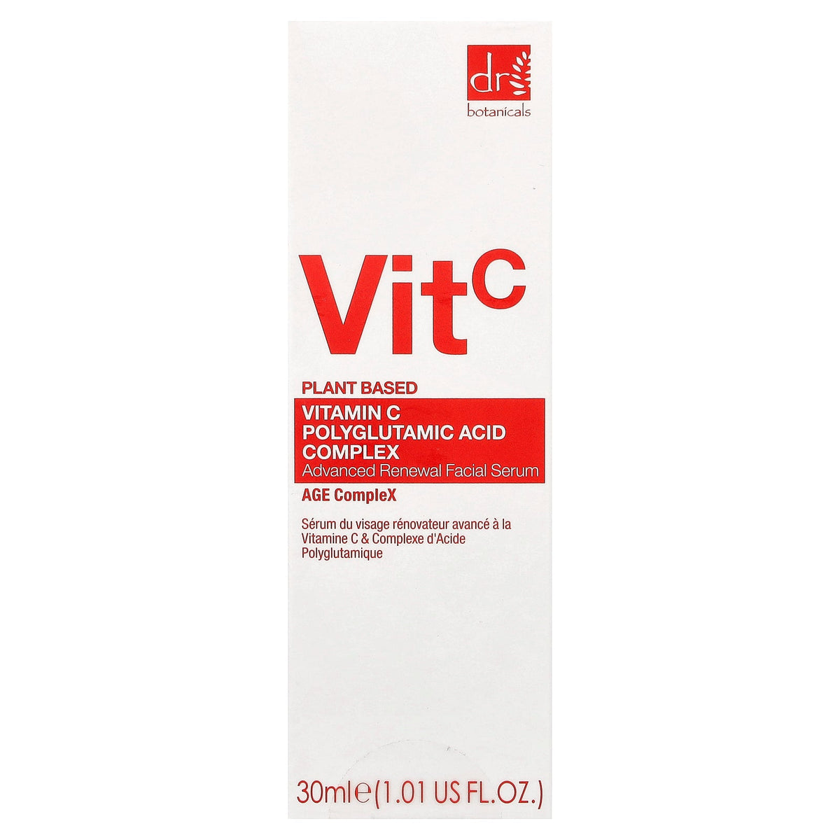 Dr. Botanicals, Vitamin C Polyglutamic Acid Complex, Advanced Renewal Facial Serum , 1.01 fl oz (30 ml)