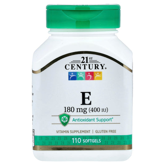 21st Century, Vitamin E, 180 mg (400 IU), 110 Softgels