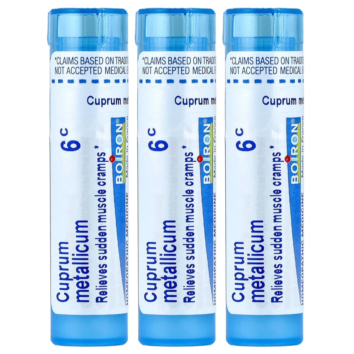 Boiron, Cuprum, Meltaway Pellets, 3 Tubes, Approx. 80 Pellets Each