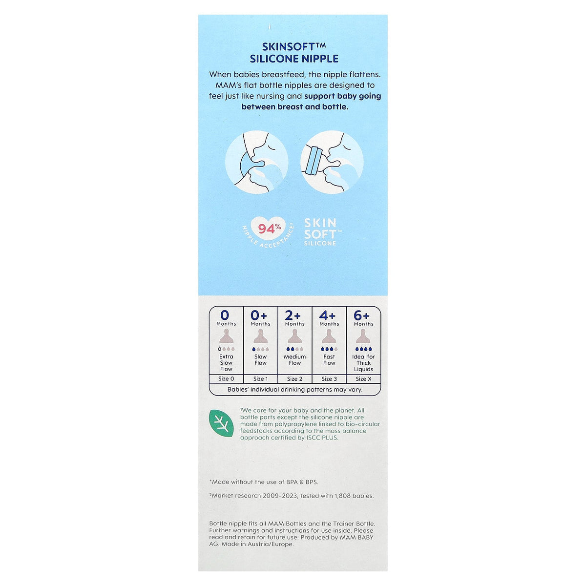 MAM, Easy Active™, Baby Bottle, 4+ Months, 2 Bottles, 11 oz (330 ml) Each