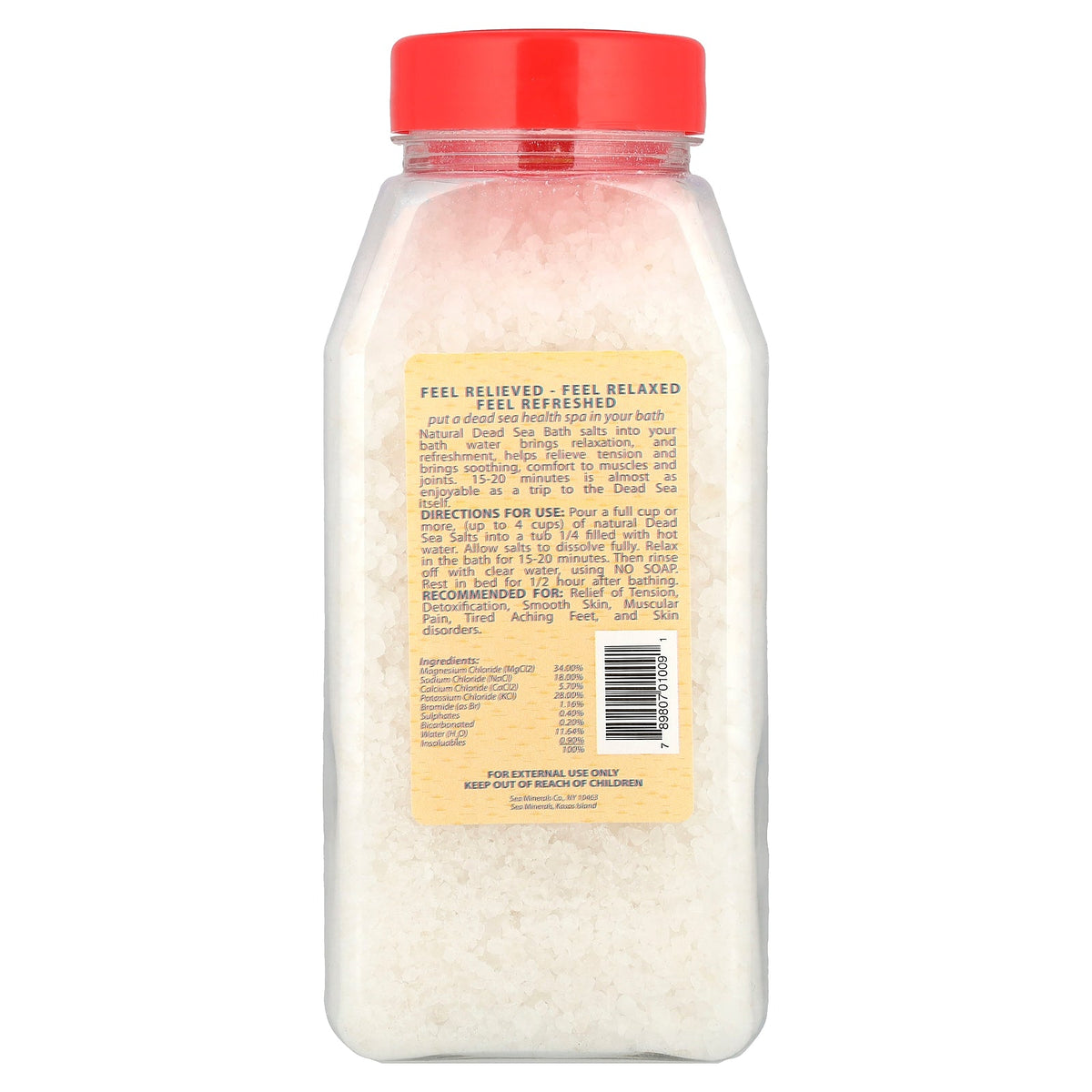 Sea Minerals, Mineral Bath From the Dead Sea, 32 oz (906 g)