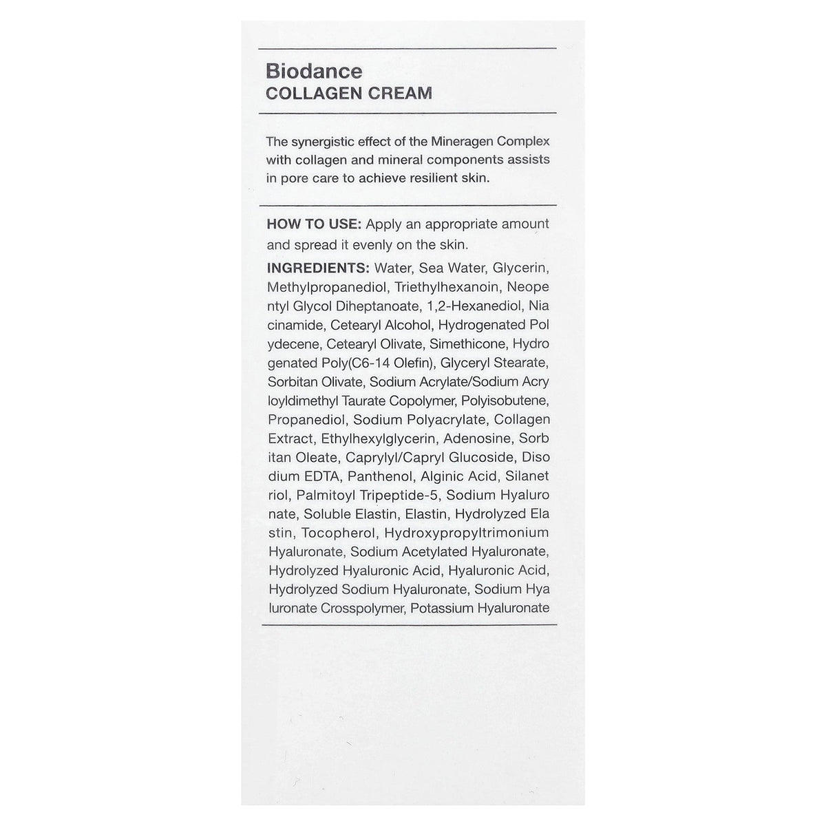 Biodance, Collagen Cream, 1.69 fl oz (50 ml)