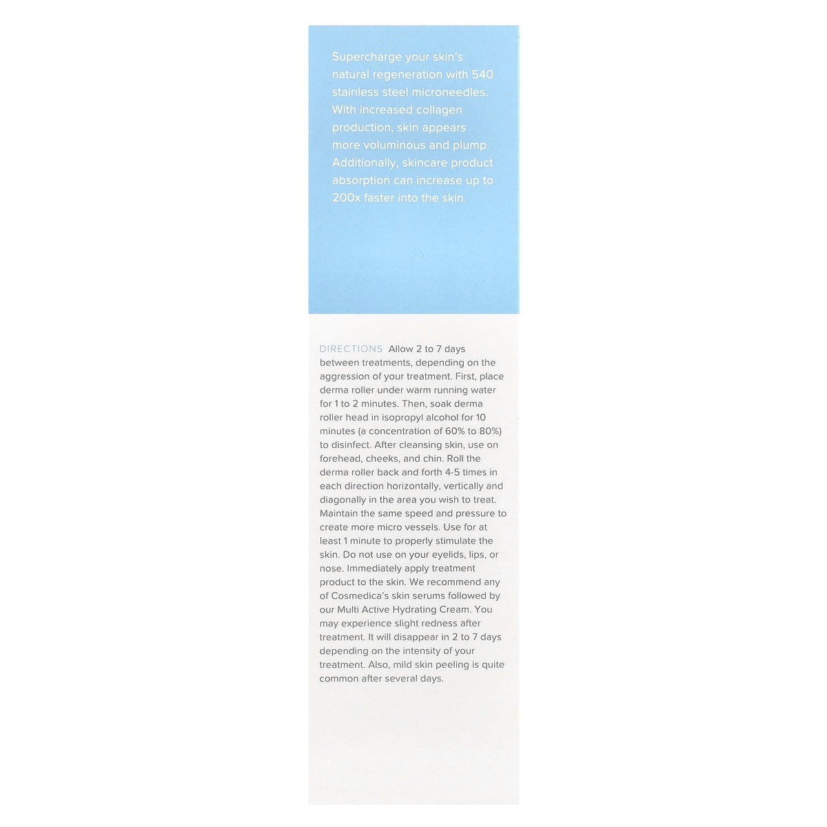 Cosmedica Skincare, Microneedling Derma Roller System, 1 Roller