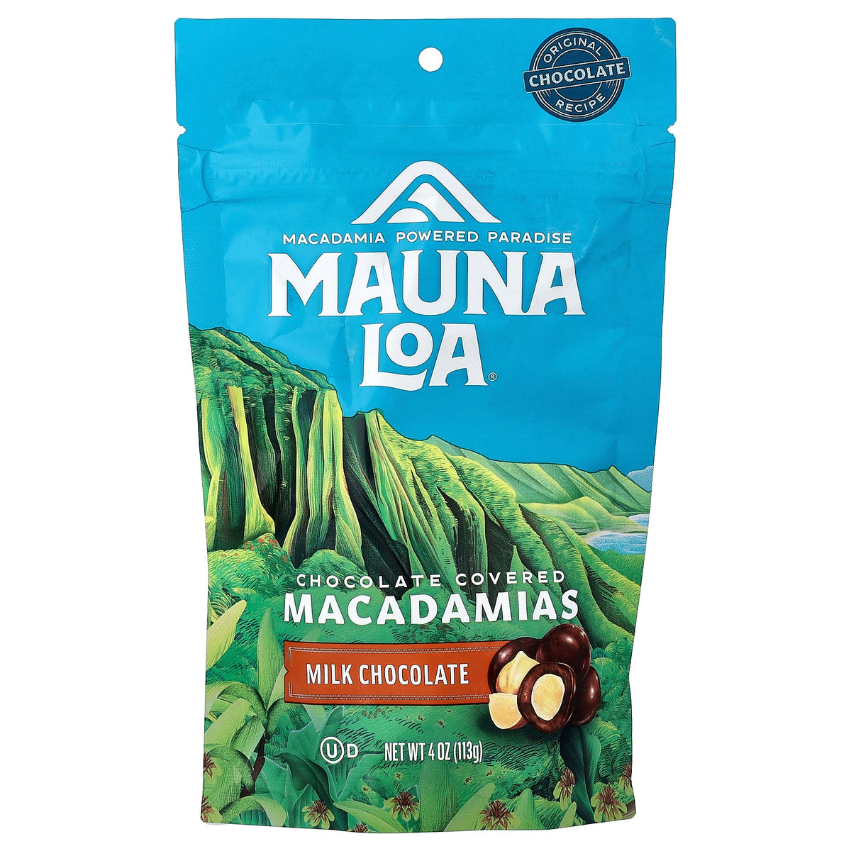 Mauna Loa, Chocolate Covered Macadamias, Milk Chocolate, 4 oz (113 g)