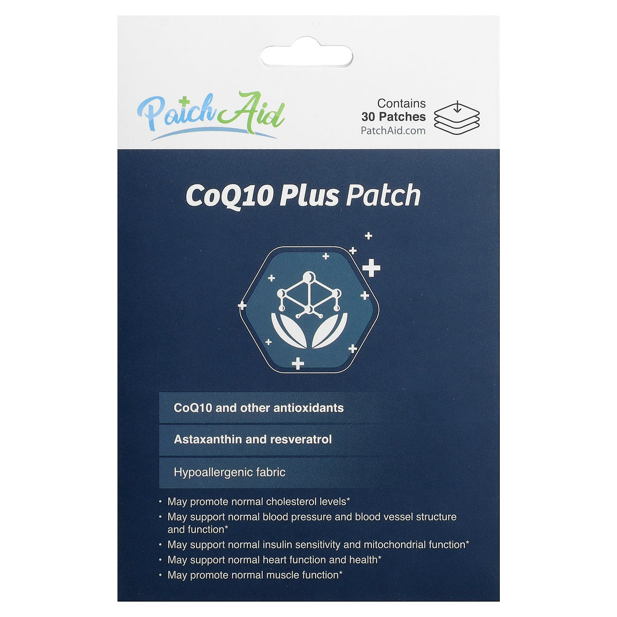 PatchAid, CoQ10 Plus Platch, 30 Patches