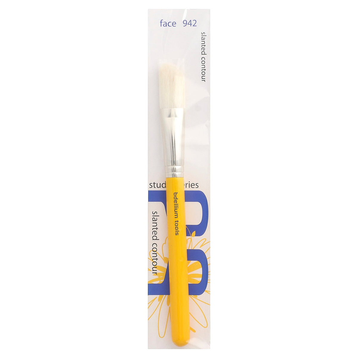 Bdellium Tools, Studio Series, Slanted Contour Brush, Face 942, 1 Brush