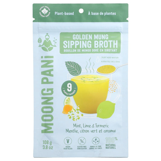 Moong Pani, Golden Mung Sipping Broth, Mint, Lime & Turmeric, 3.8 oz (108 g)