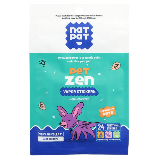 NATPAT, Pet Zen, Vapor Stickers, 24 Stickers