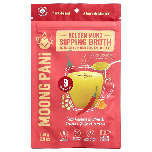 Moong Pani, Golden Mung Sipping Broth, Spicy Cayenne & Turmeric, 3.8 oz (108 g)