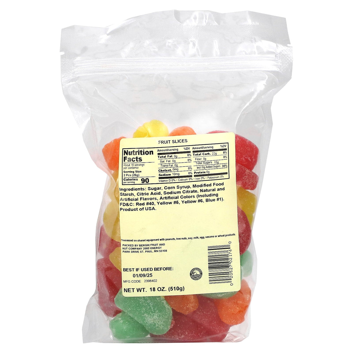 Bergin Fruit and Nut Company, Fruit Slices, 18 oz (510 g)