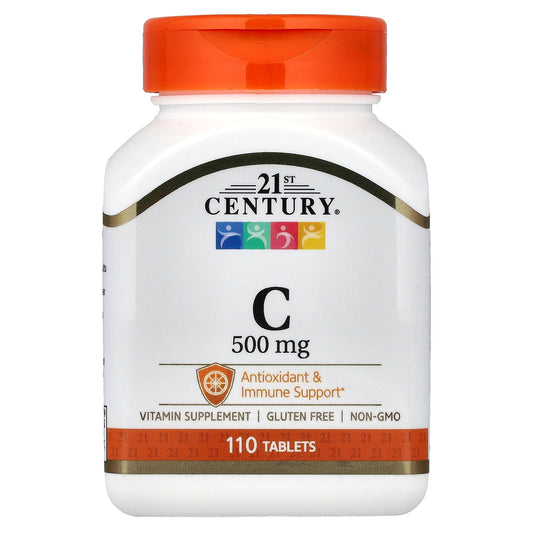 21st Century, Vitamin C, 500 mg, 110 Tablets