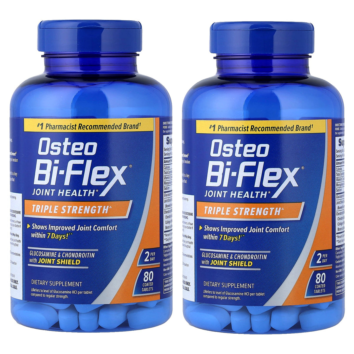 Osteo Bi-Flex, Joint Health, Triple Strength, 2 Pack, 80 Coated Tablets Each