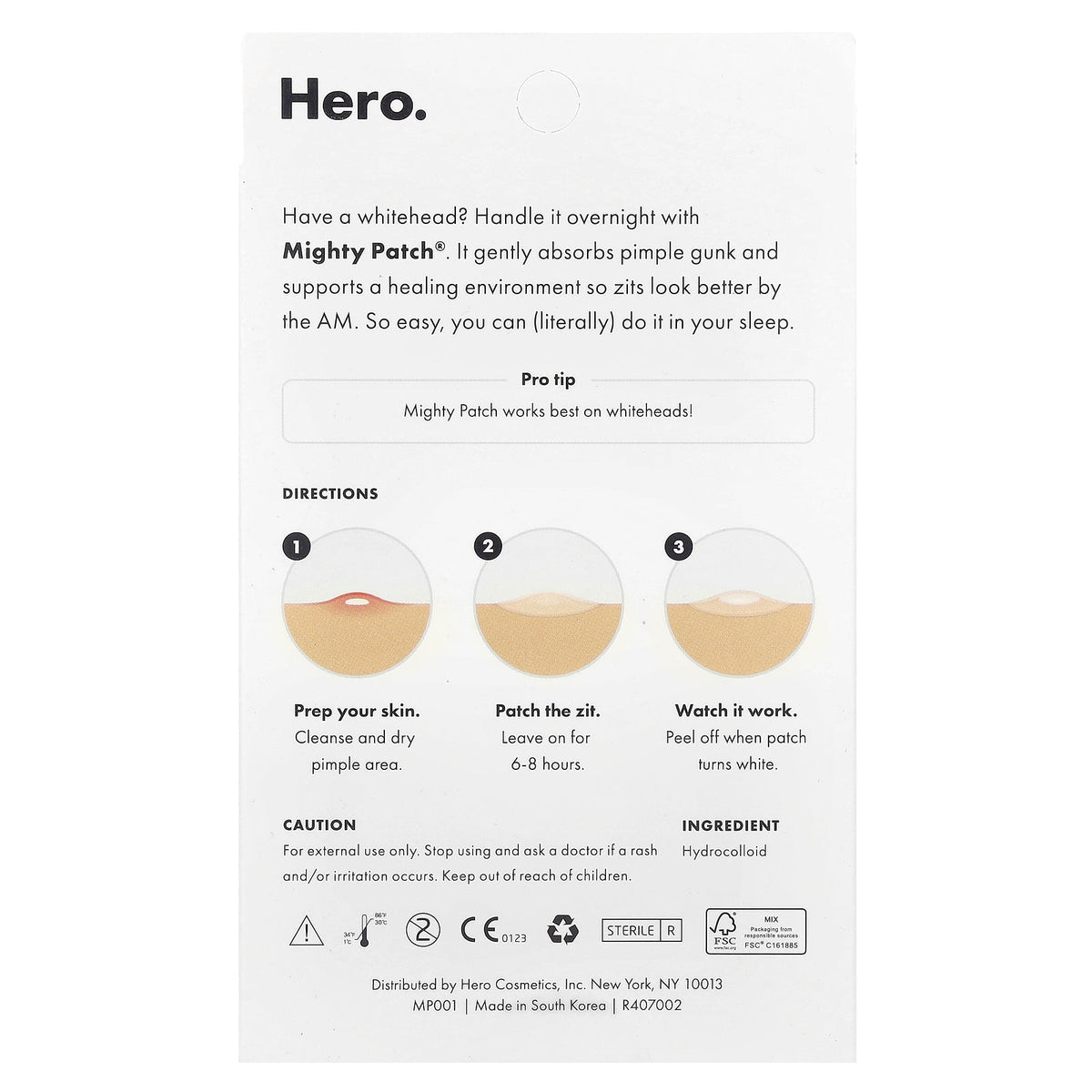 Hero Cosmetics, Mighty Patch®, 36 Patches