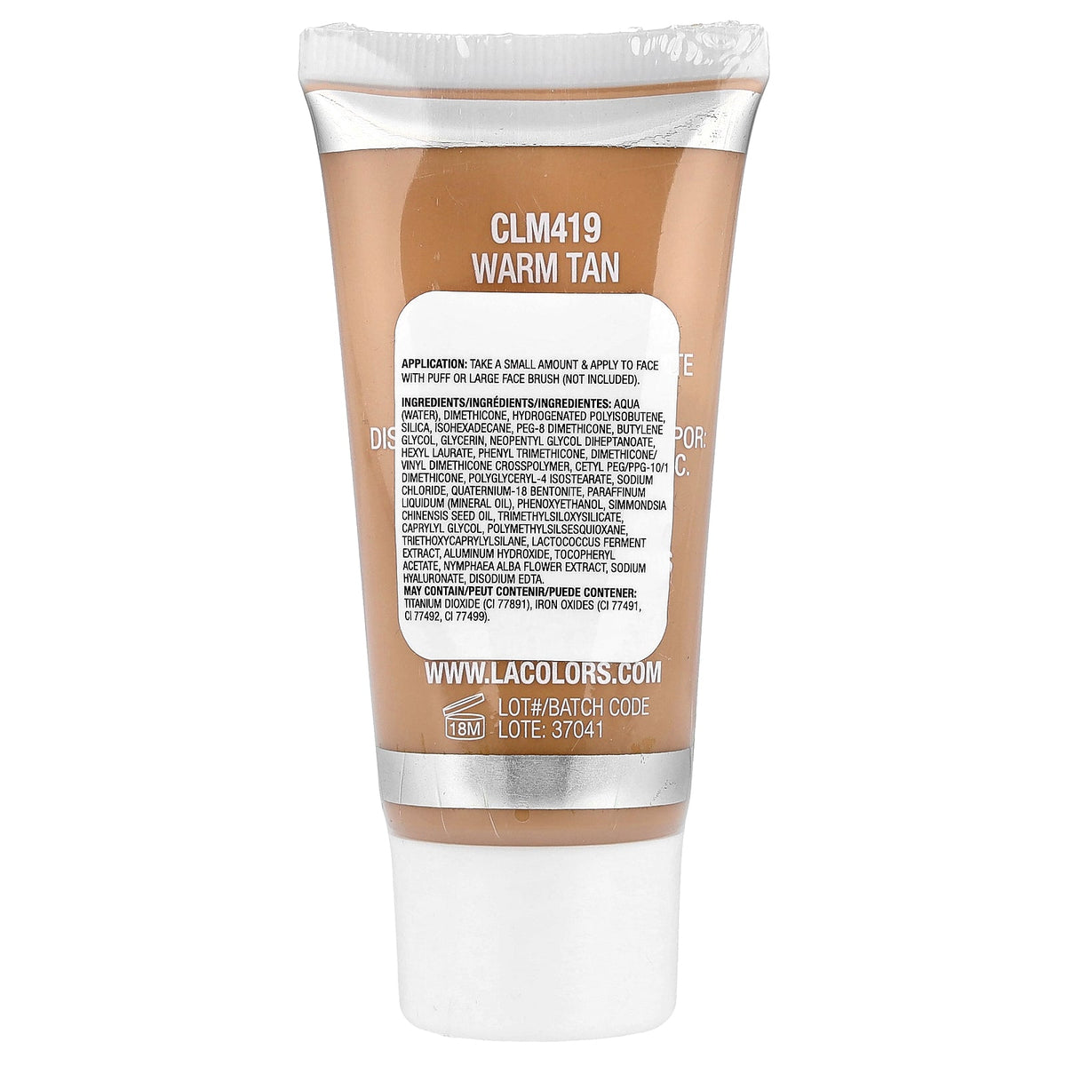 L.A. Colors, Natural Skin Tint, CLM419 Warm Tan, 1 fl oz (30 ml)