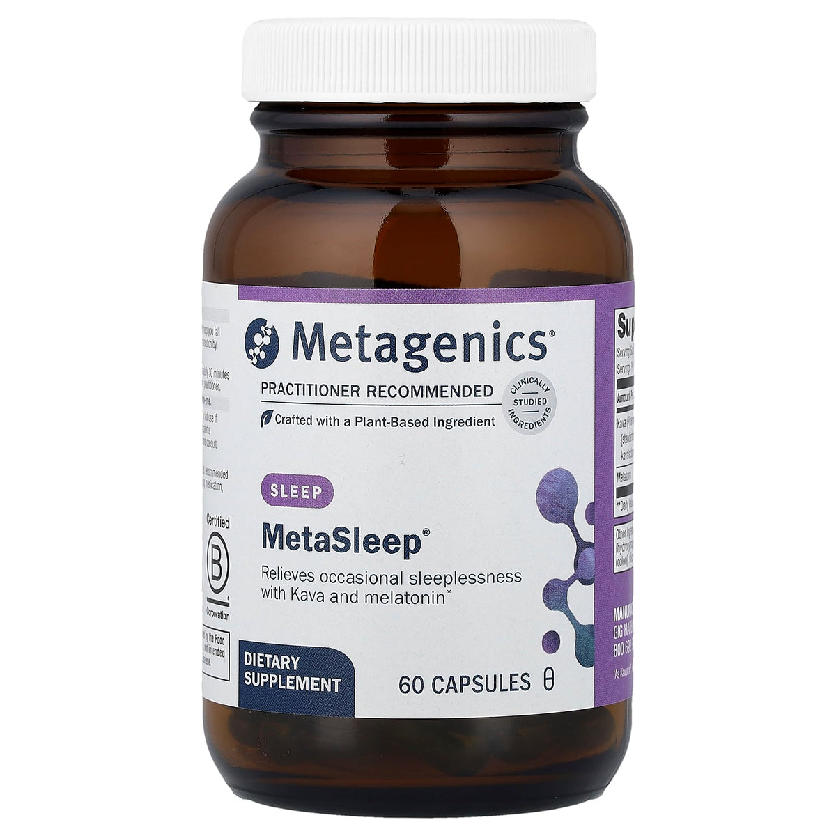 Metagenics, MetaSleep®, 60 Capsules