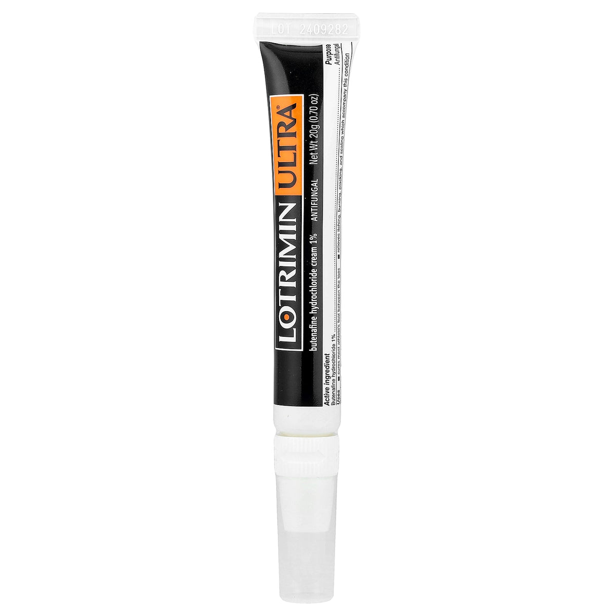 Lotrimin, Ultra® Antifungal, Butenafine Hydrochloride Cream with No Touch Applicator, 0.7 oz (20 g)