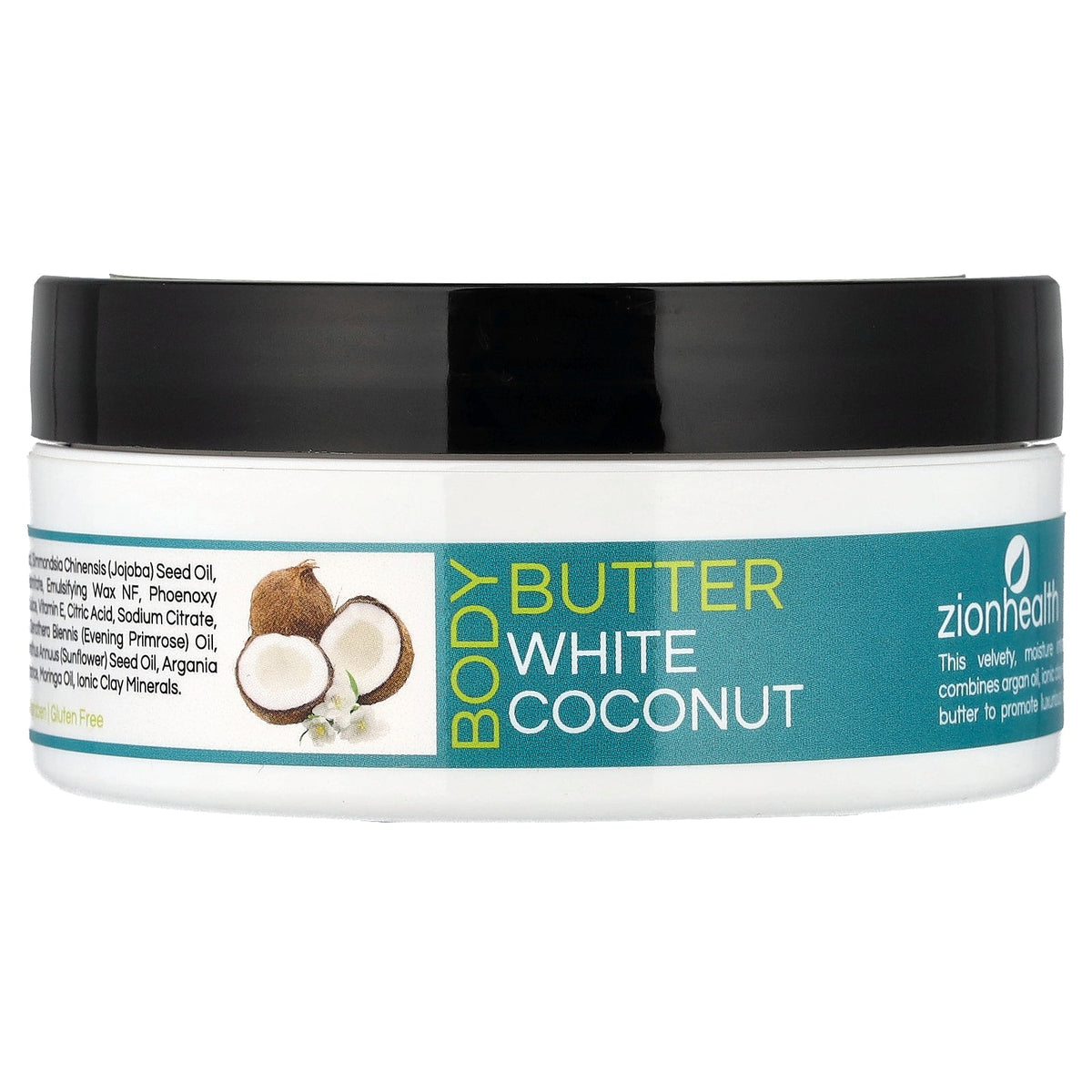 Zion Health, Body Butter with Argan Oil, White Coconut, 4 oz (118 g)