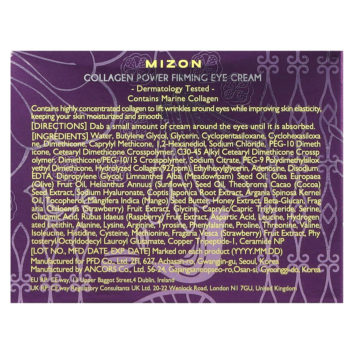 Mizon, Collagen Power Firming Eye Cream, 0.84 fl oz (25 ml)