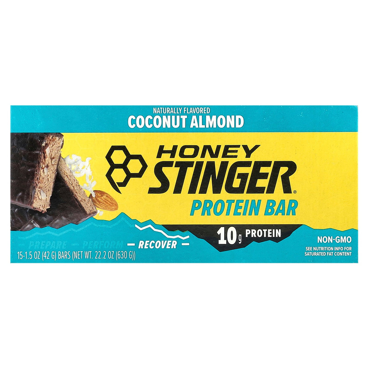 Honey Stinger, Protein Bar, Coconut Almond , 15 Bars, 1.5 oz (42 g) Each