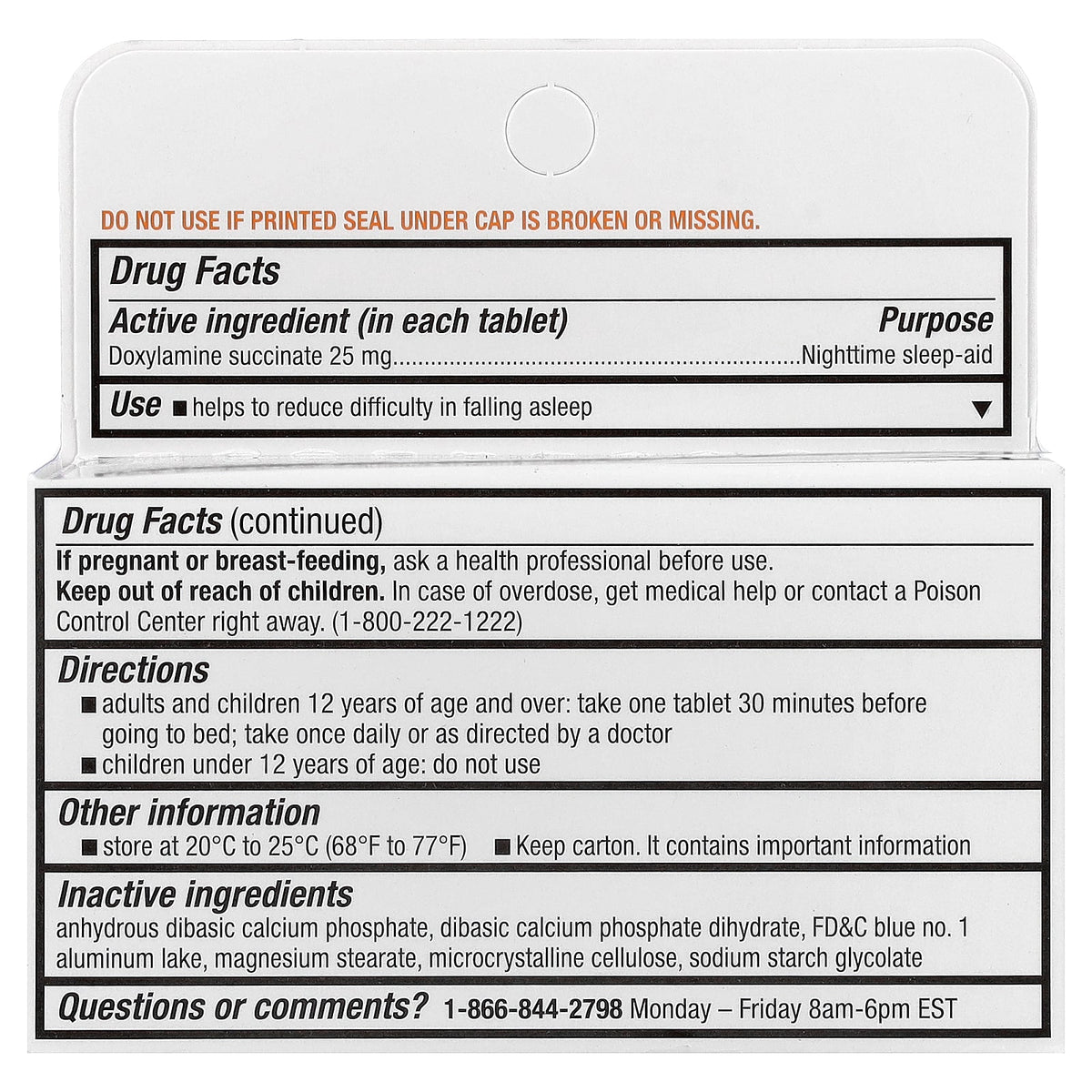 Unisom, SleepTabs®, Nighttime Sleep-Aid, 32 Tablets